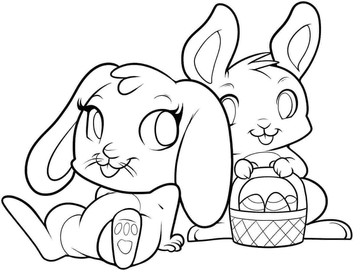 30 Free Easter Bunny Coloring Pages Printable