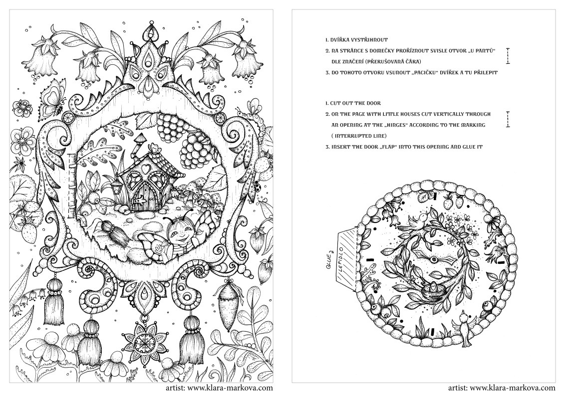 32 Klara Markova Coloring Books Labels Database 2020