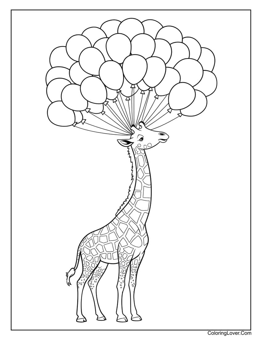 Giraffe Coloring Pages Free Printable