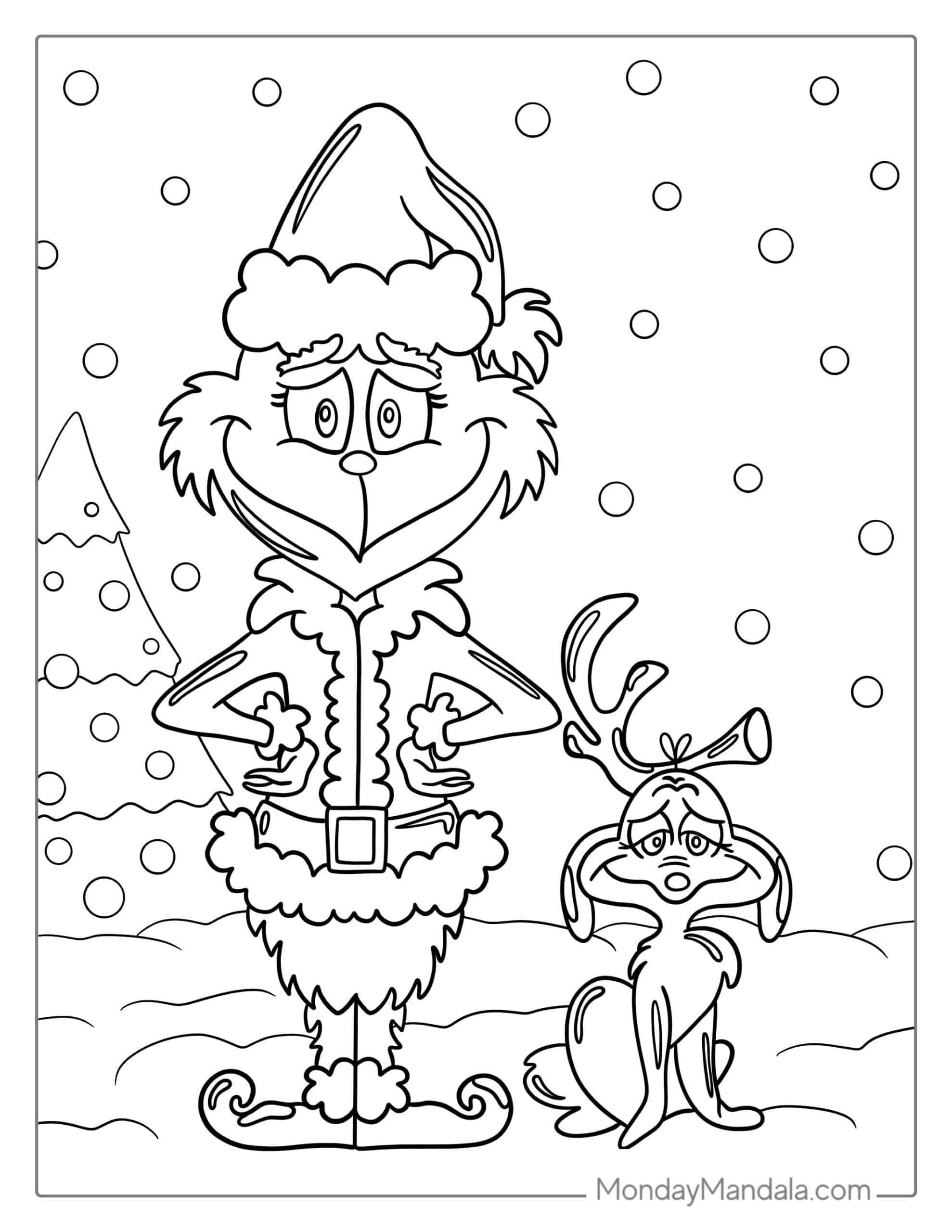 38 Grinch Coloring Pages Free Pdf Printables Artofit