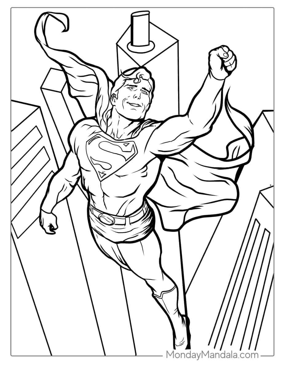 Superman Coloring Pages Printables