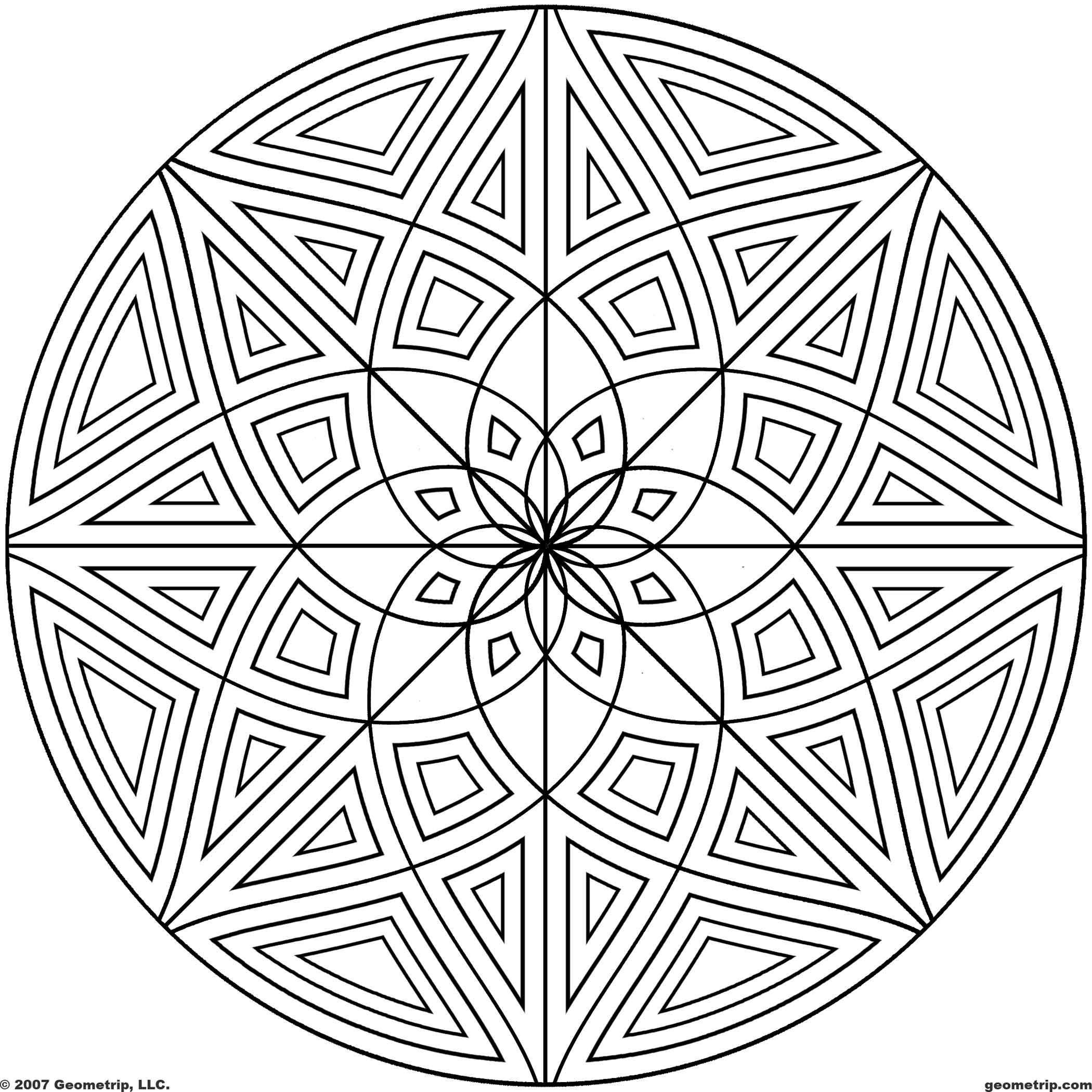 3d Coloring Pages Printable