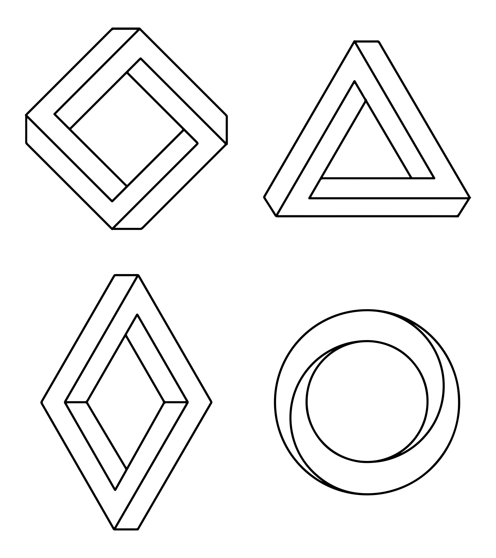 Printable Illusion Coloring Pages