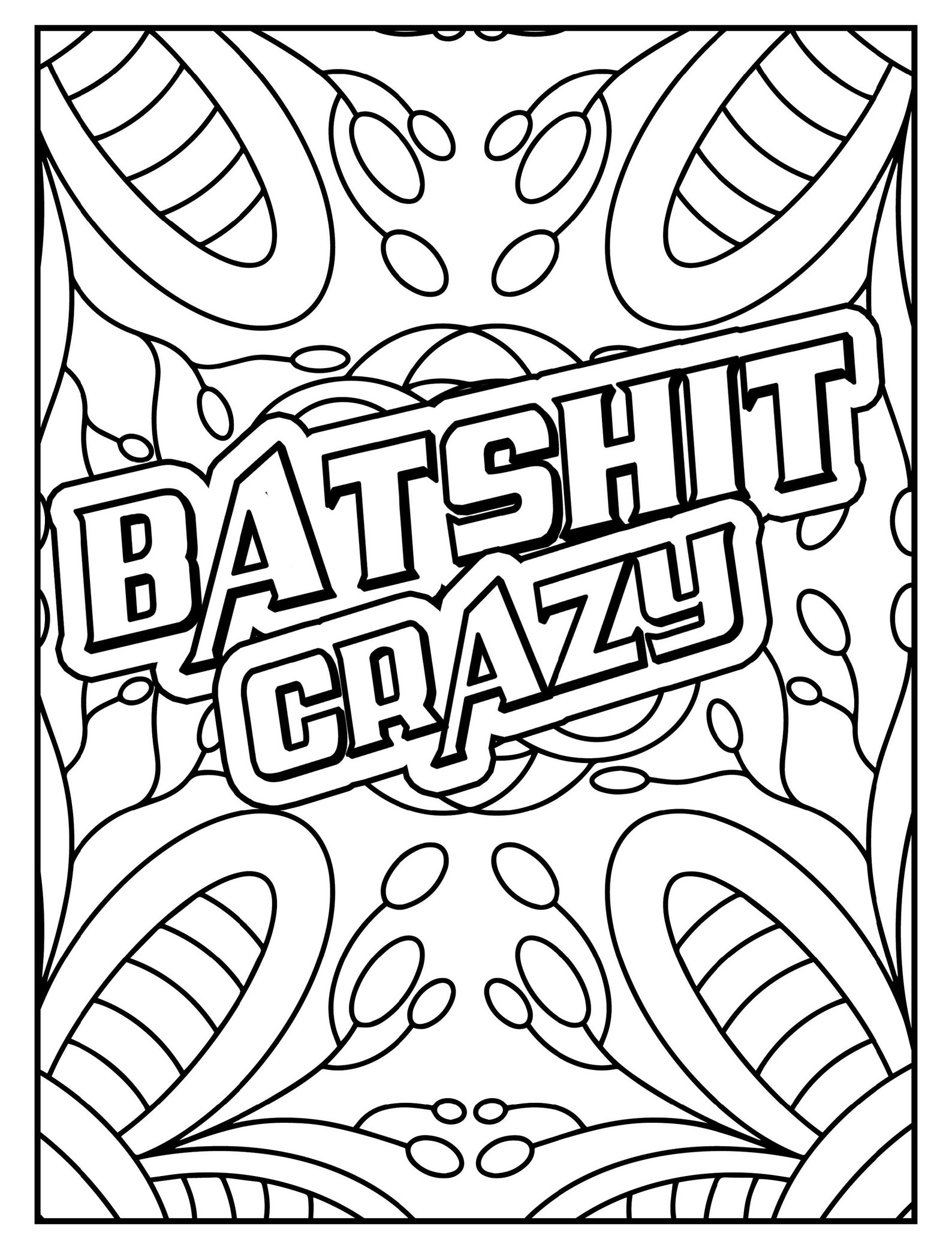 40 Adult Curse Word Printable Coloring Pages Digital Download Etsy