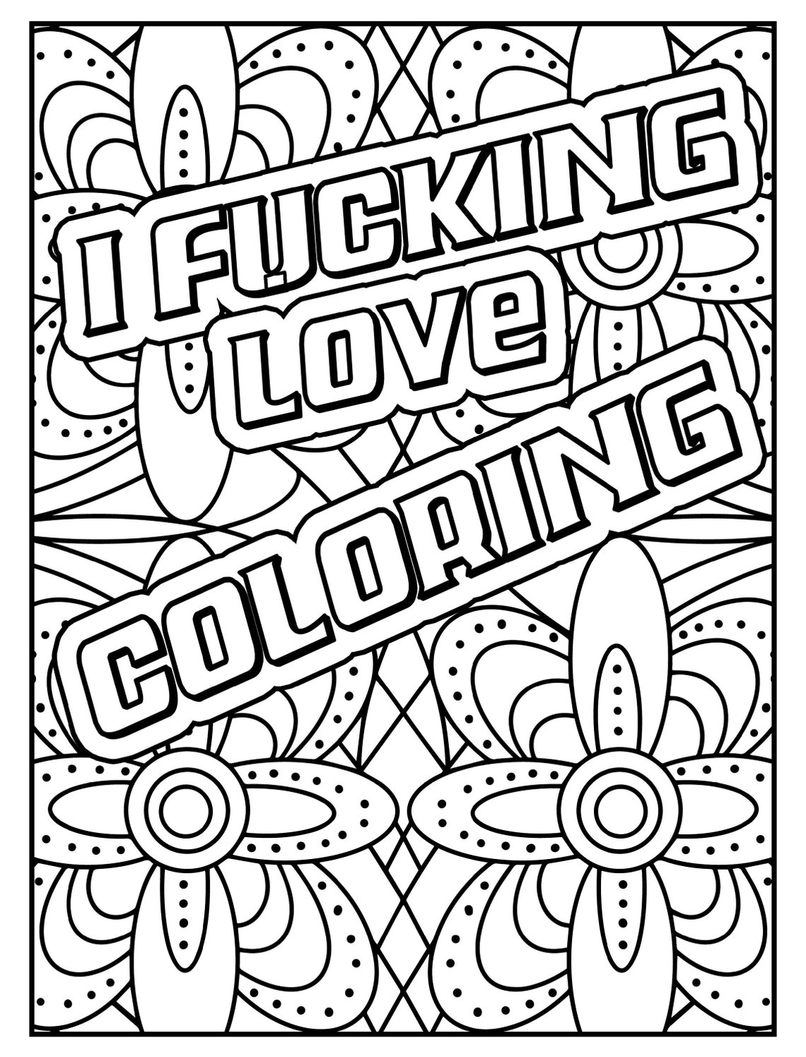 Curse Word Coloring Pages Printable