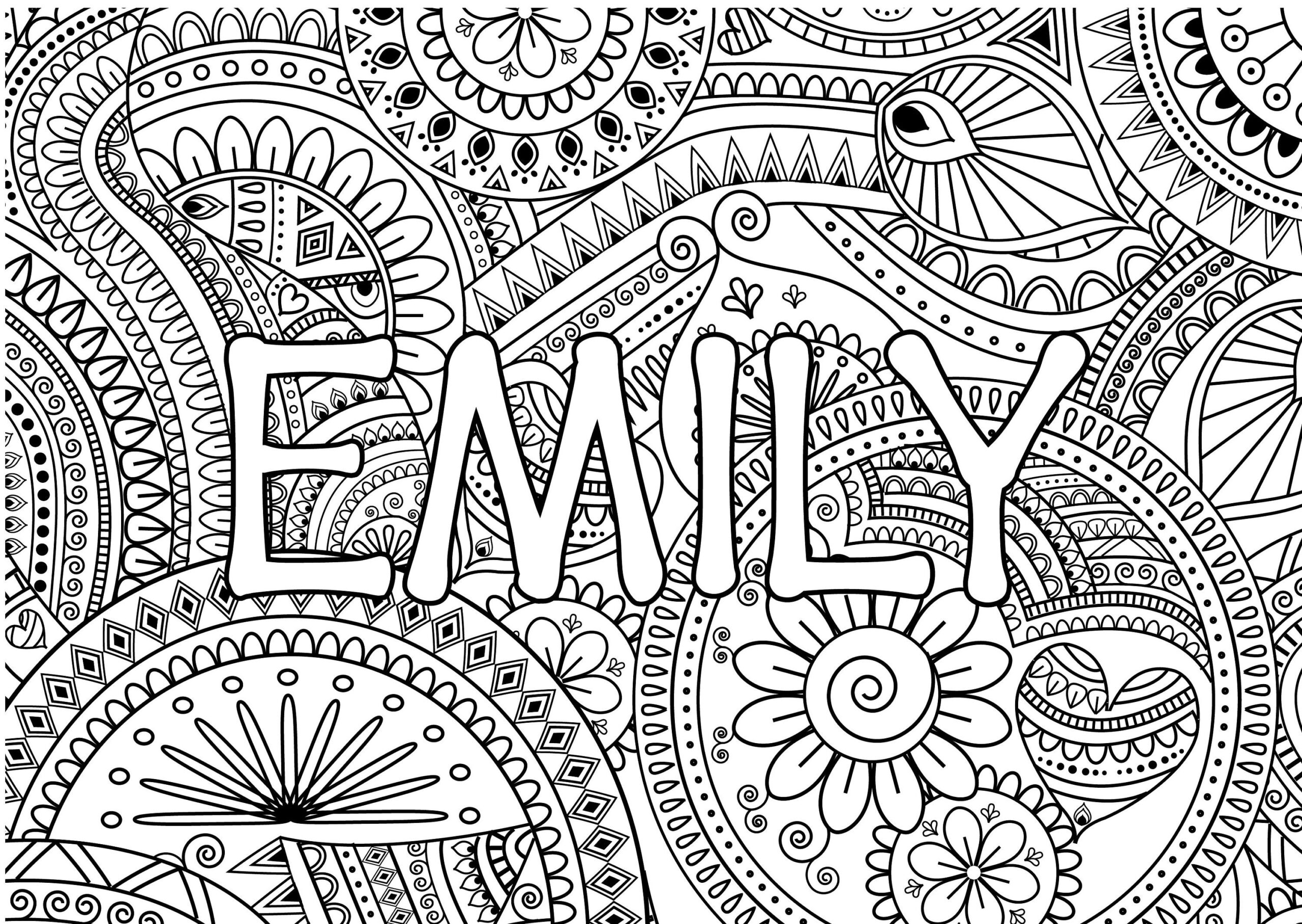 Name Coloring Pages Printable