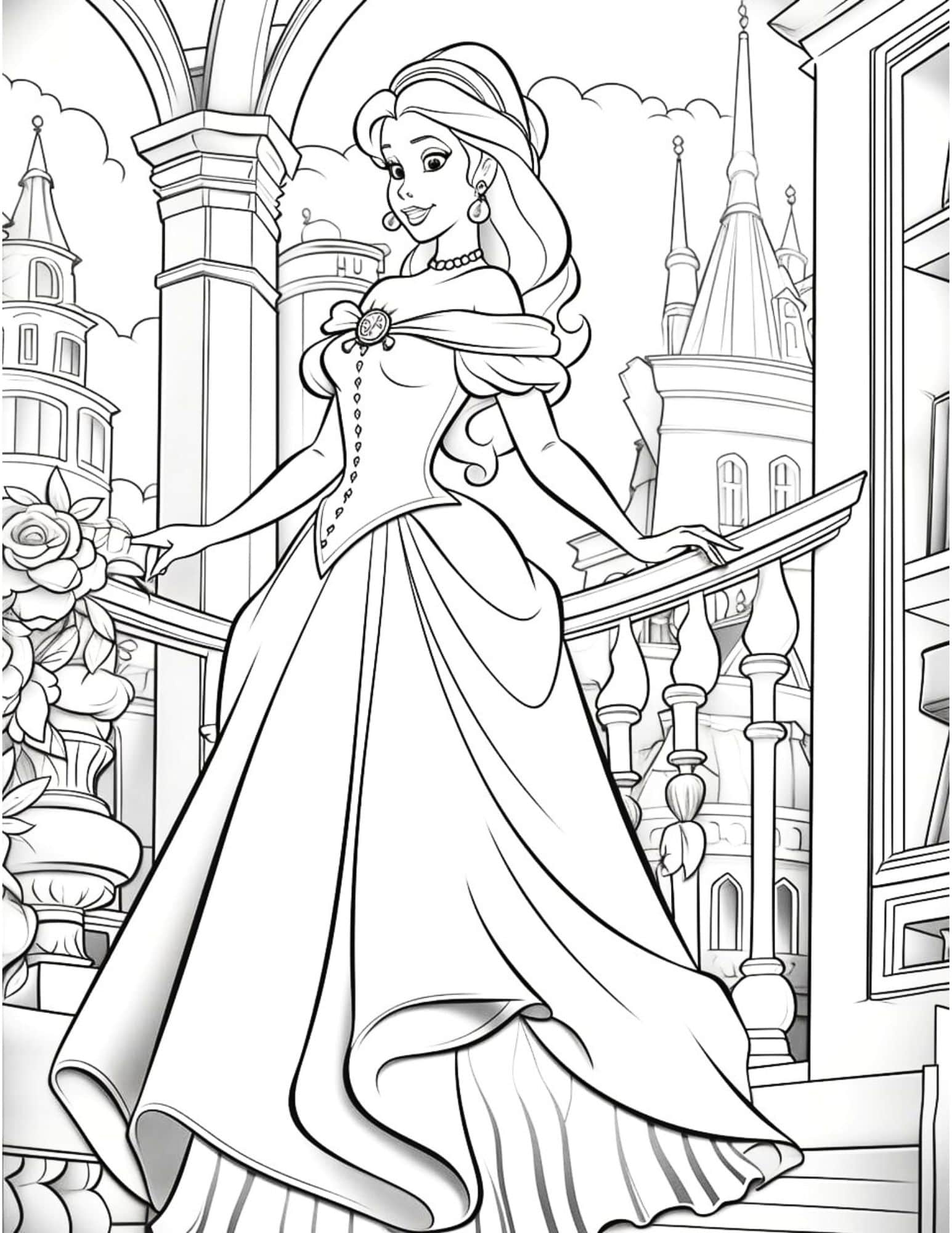Free Printable Coloring Pages Princesses