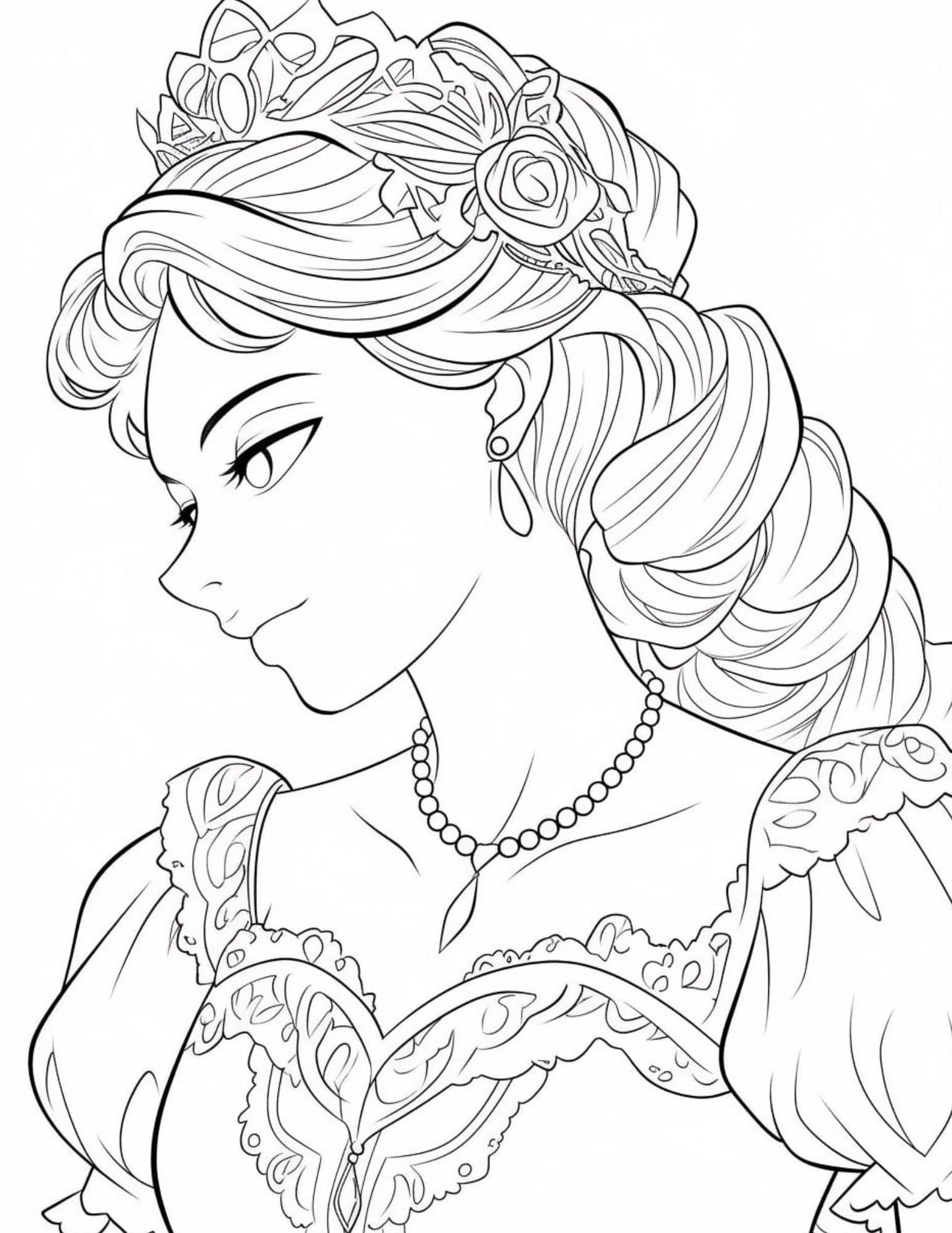 Princess Coloring Pages Free Printable