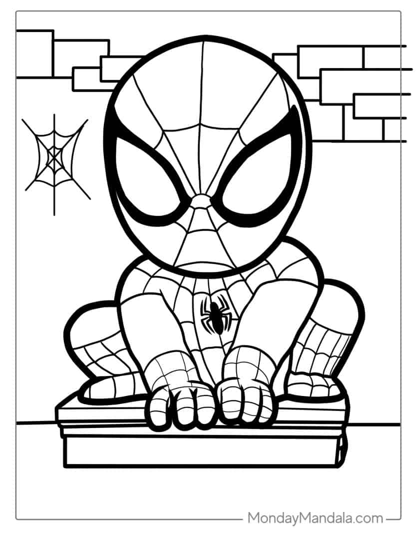 40 Spider Man Coloring Pages Free PDF Printables