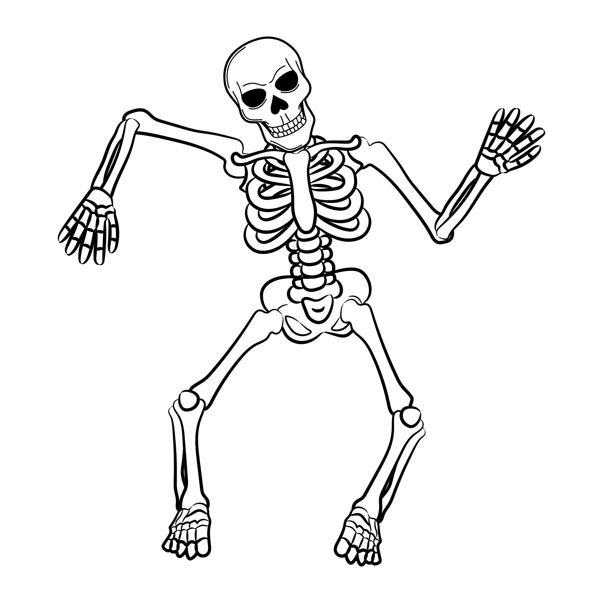 41 Scary Skeleton Coloring Pages Printable Coloring Pages For Free
