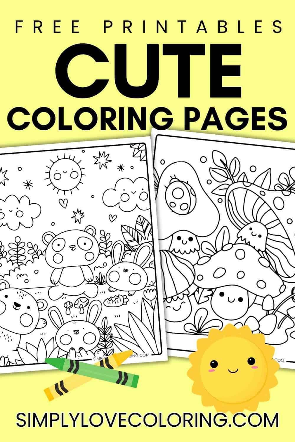 42 Cute Coloring Pages Free PDF Printables Simply Love Coloring
