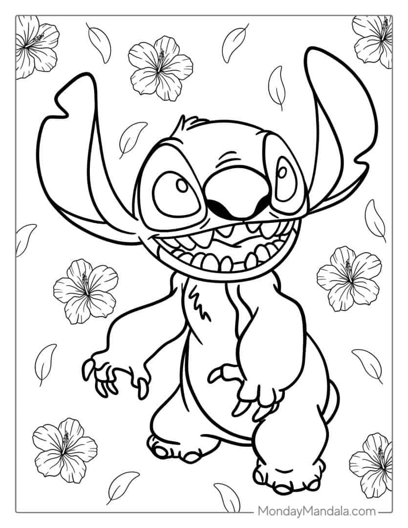 Stitch Printable Coloring Pages