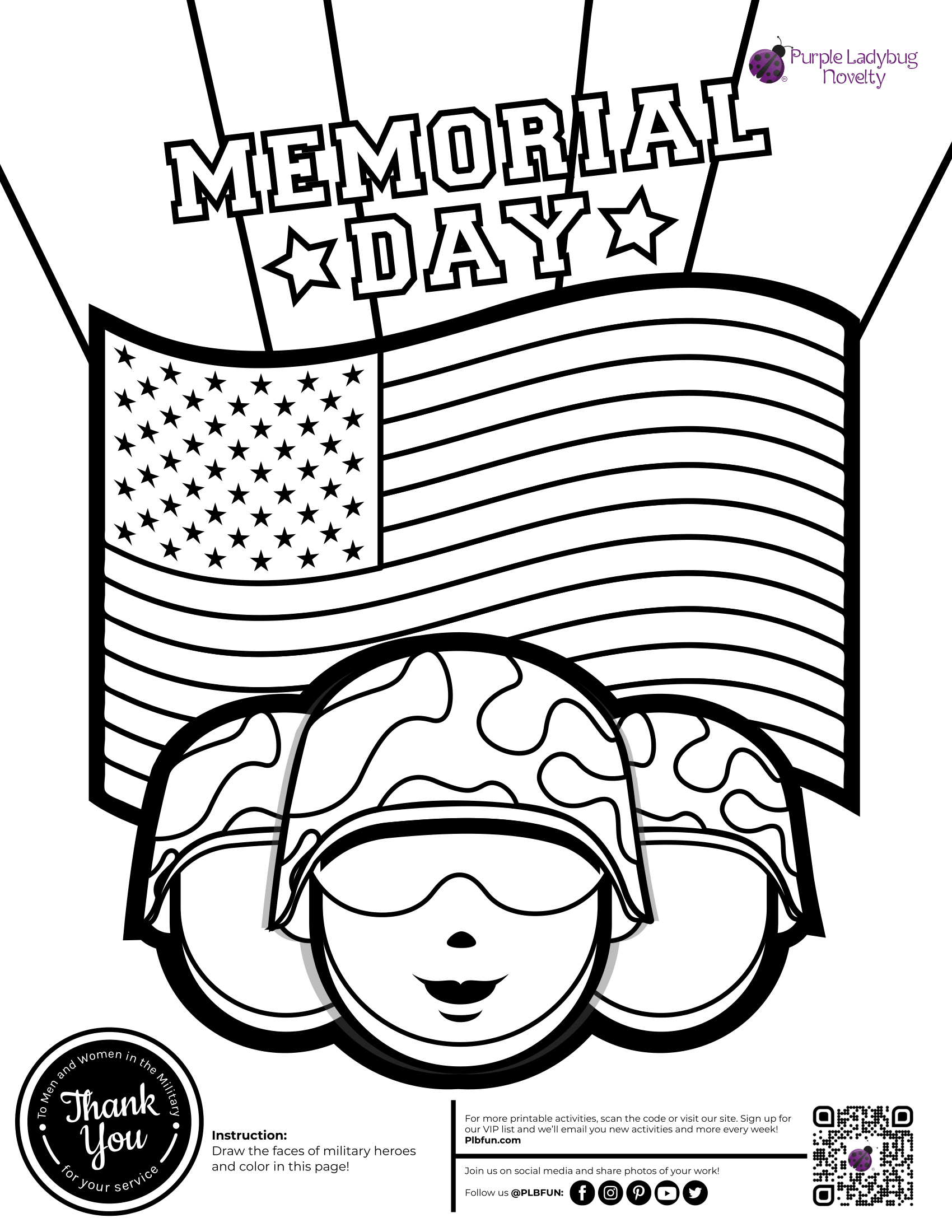 Memorial Day Coloring Pages Printable