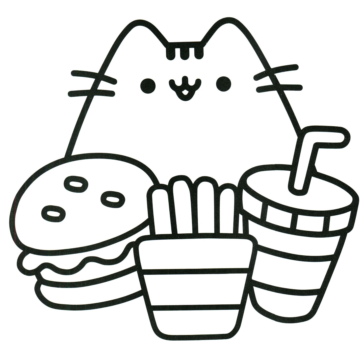 Printable Kawaii Food Coloring Pages