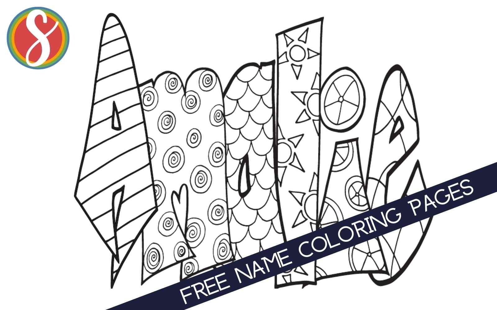 49 Free Printable Printable Custom Name Coloring Pages KelsaIoanna