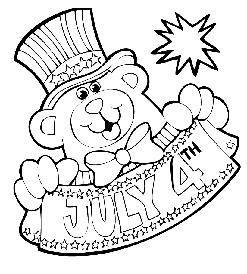 4th Of July Coloring Pages Let S Celebrate