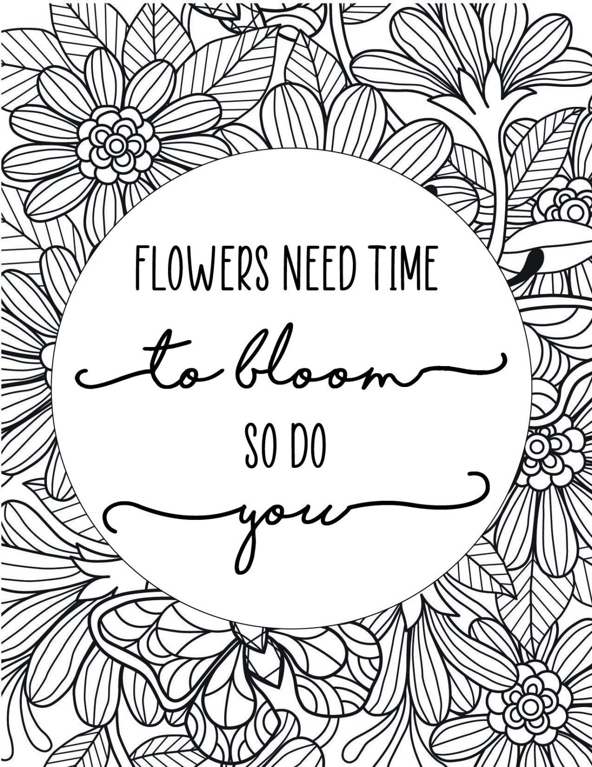 Printable Coloring Pages With Quotes