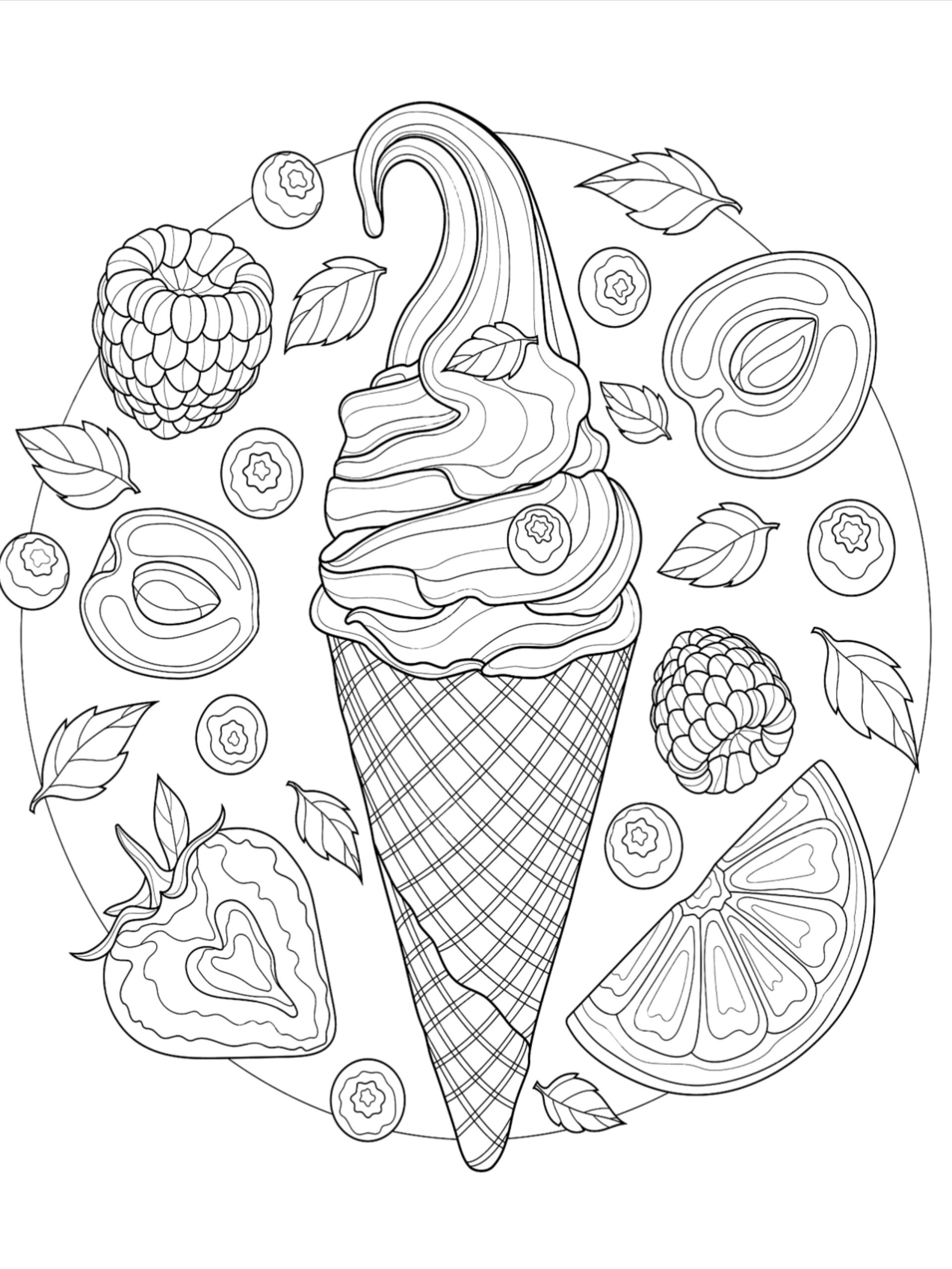 50 Ice Cream Coloring Pages For Kids Ice Cream Coloring Pages Summer Coloring Pages
