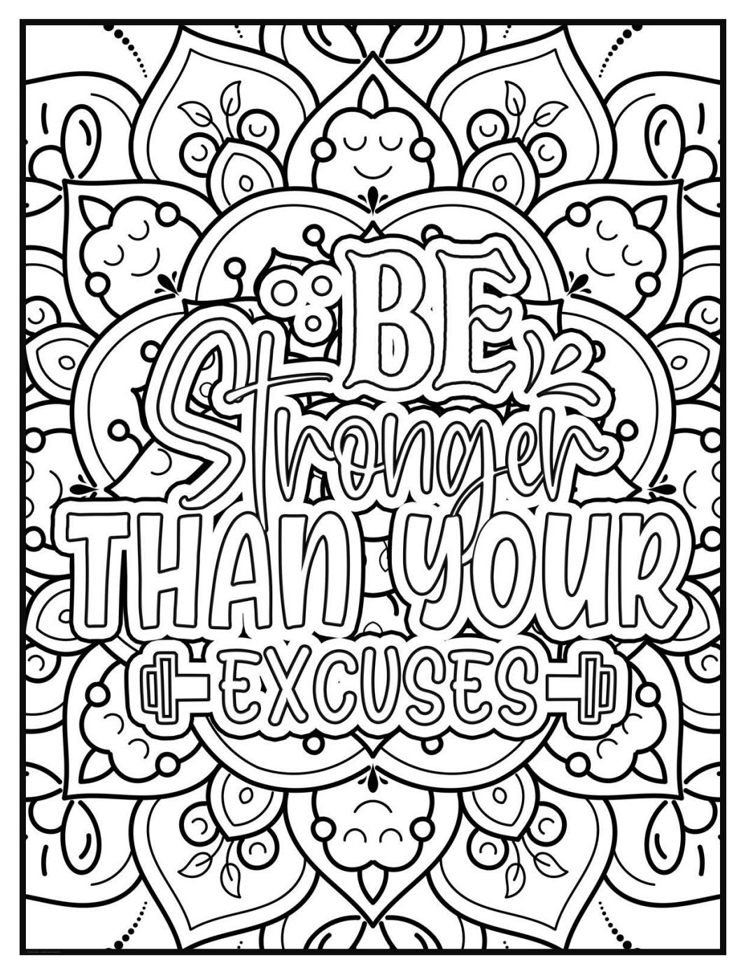 50 Motivational Coloring Pages Volume 1 Etsy Denmark