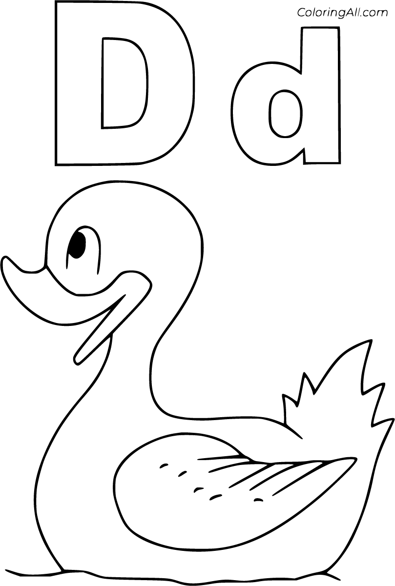 55 Free Printable Letter D Coloring Pages In Vector Format Easy To Print From Any Device A