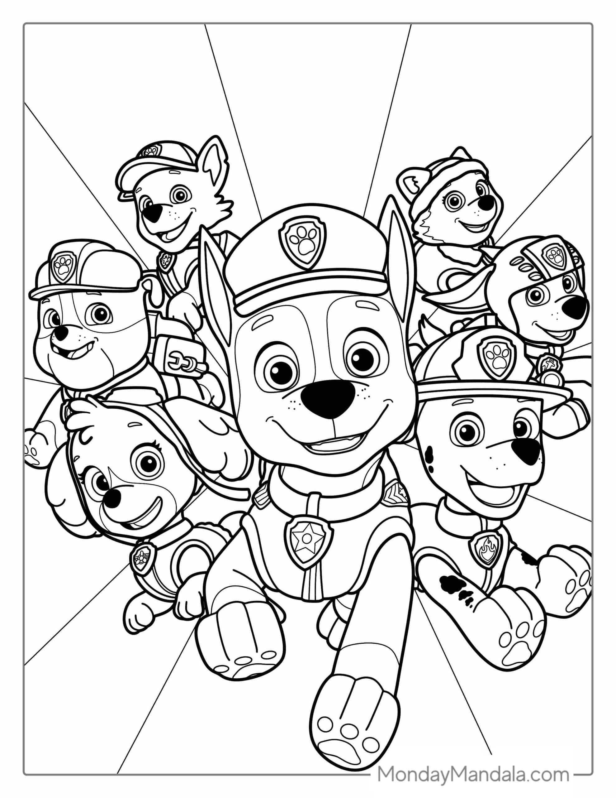 58 Paw Patrol Coloring Pages Free PDF Printables Paw Patrol Coloring Pages Paw Patrol