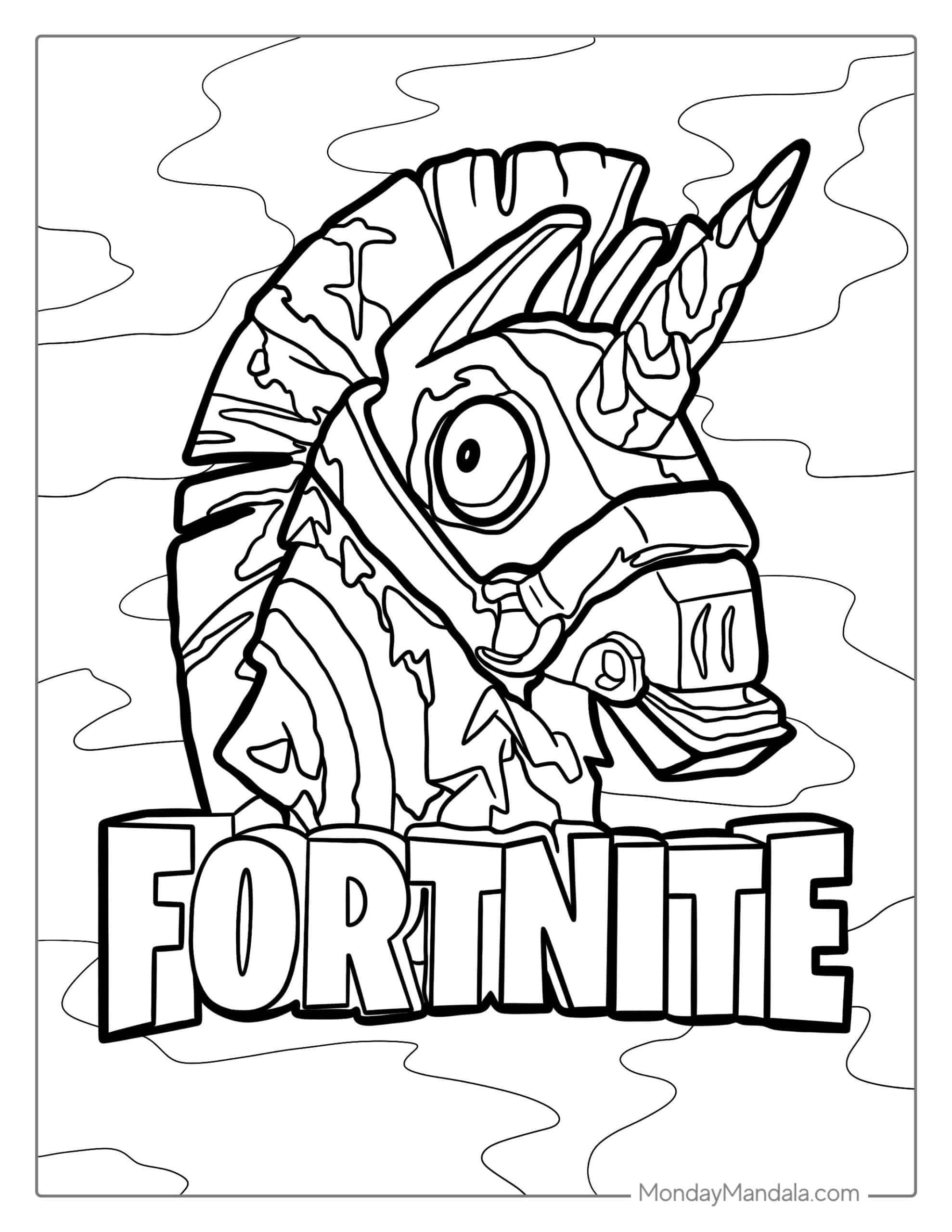 60 Fortnite Coloring Pages Free Pdf Printables Artofit