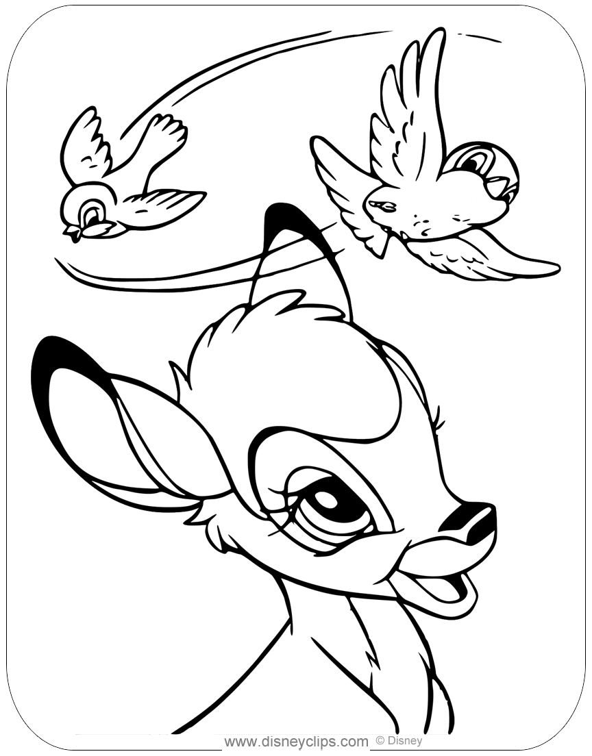 60 Free Printable Bambi Coloring Pages Disneyclips