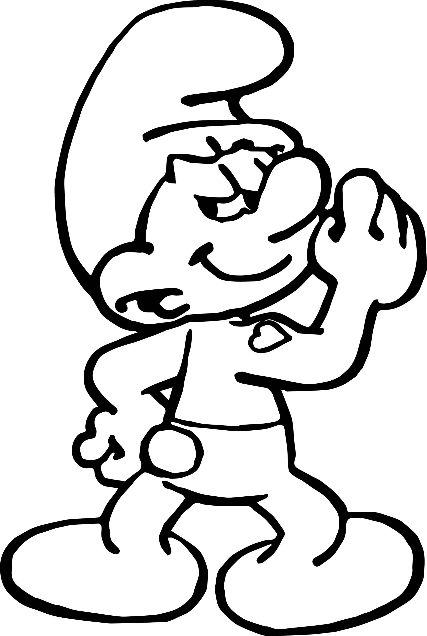60 Printable Smurf Coloring Pages Mejikuhibiniu Coloring Page