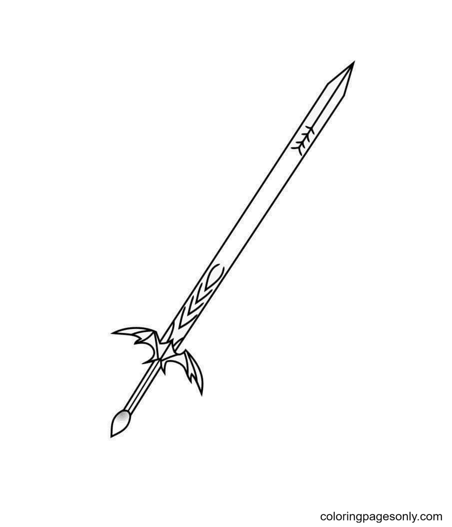 63 Sword Coloring Pages ColoringPagesOnly