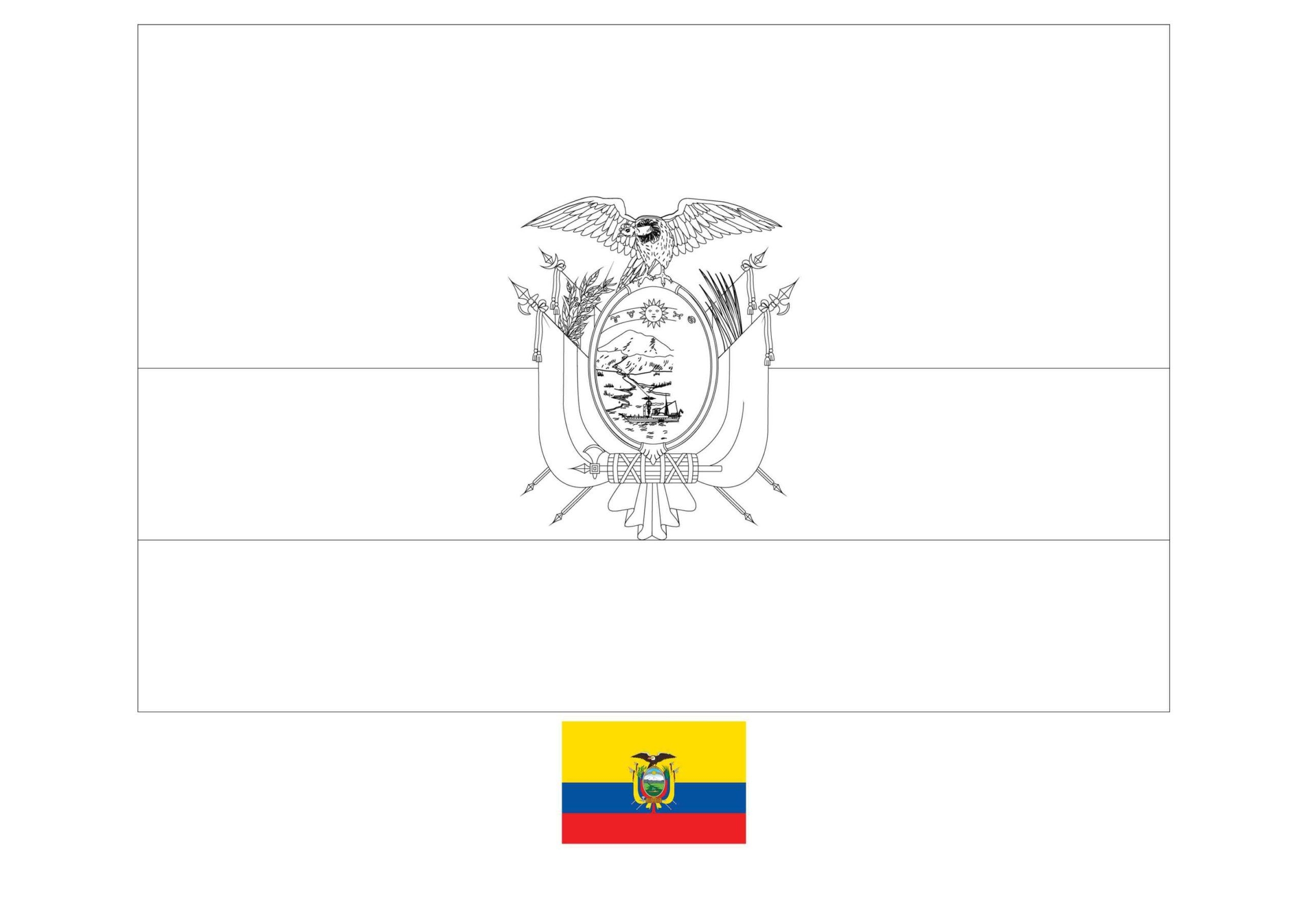 68 Free Printable Ecuador Flag Coloring Pages AmannKelvyn
