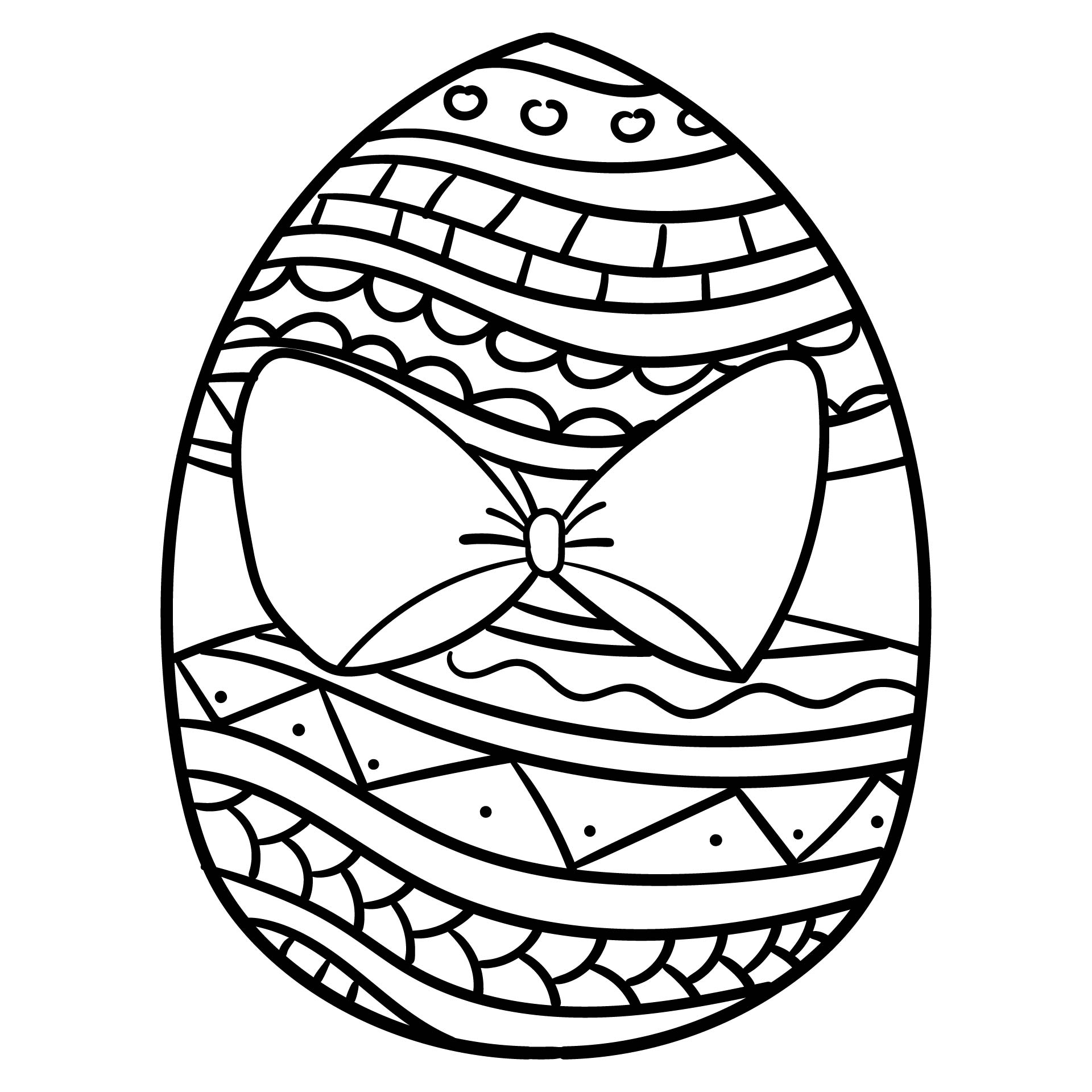 7 Best Free Printable Easter Egg Coloring Pages PDF For Free At Printablee