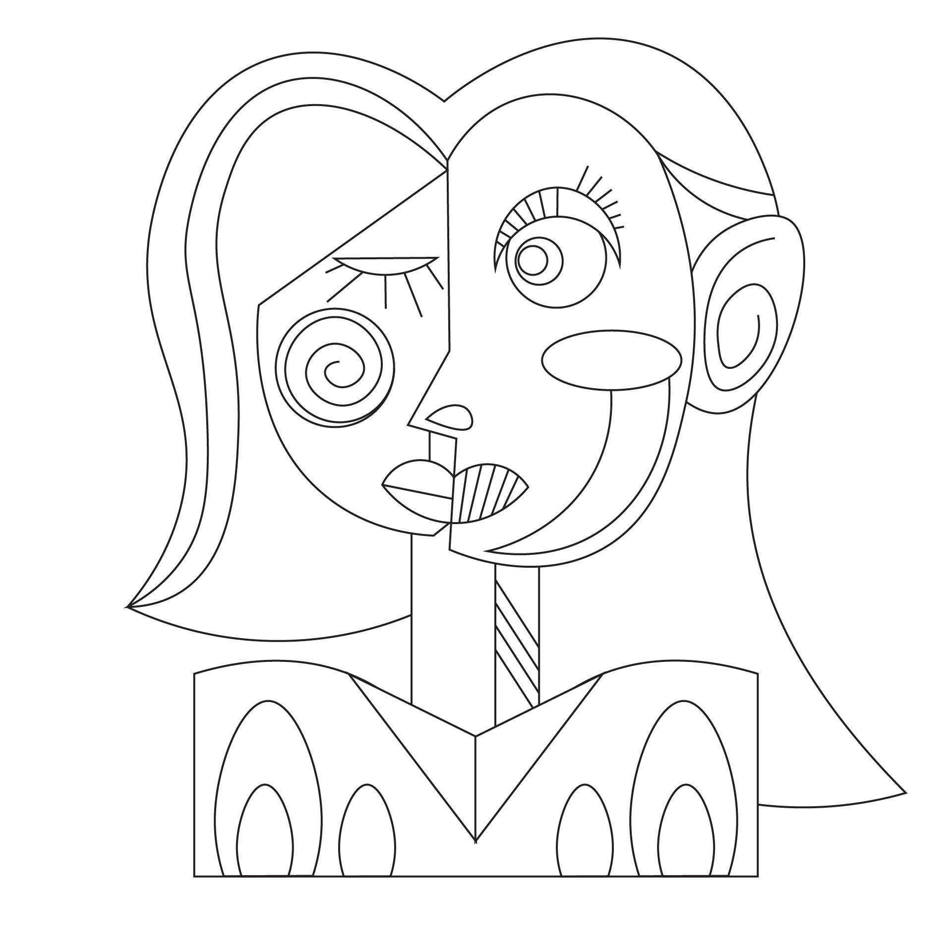 7 Best Picasso Art Coloring Pages Printable PDF For Free At Printablee In 2023 Picasso Art