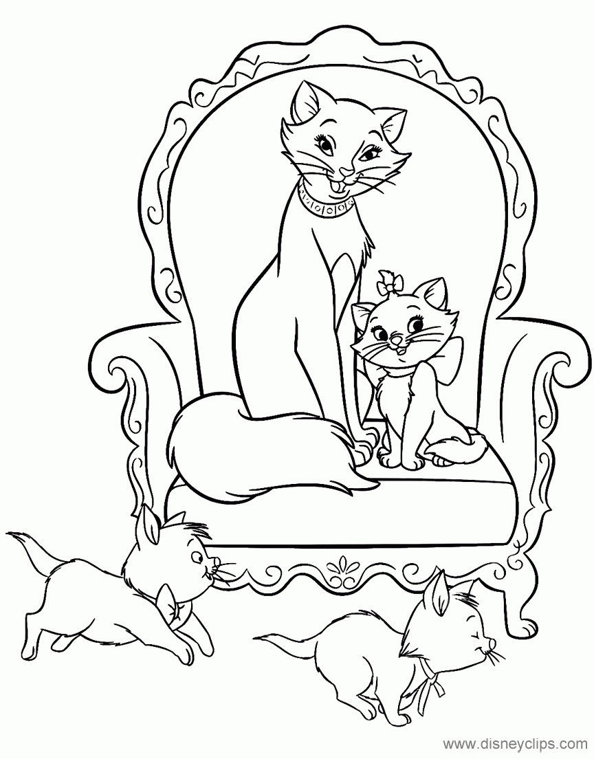79 Printable The Aristocats Coloring Pages Disneyclips