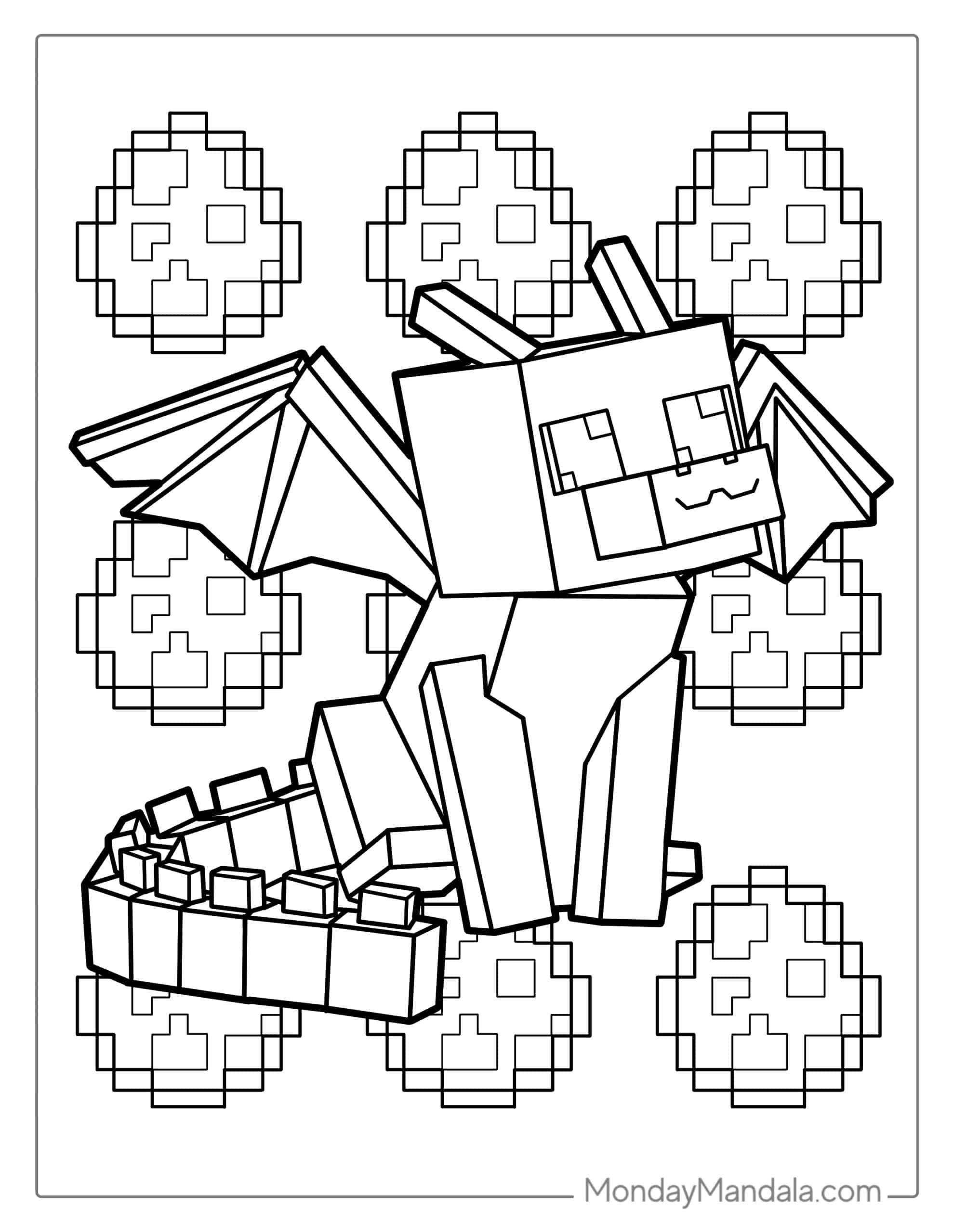 Free Printable Coloring Pages Minecraft