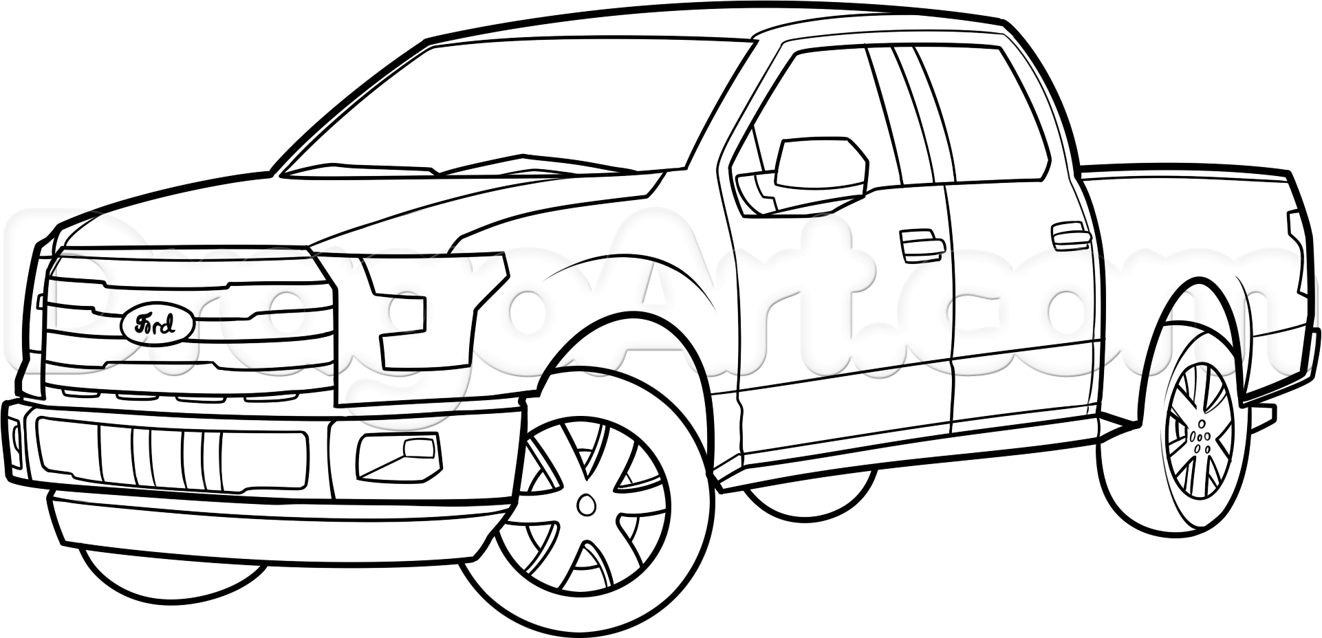 Printable Ford Truck Coloring Pages