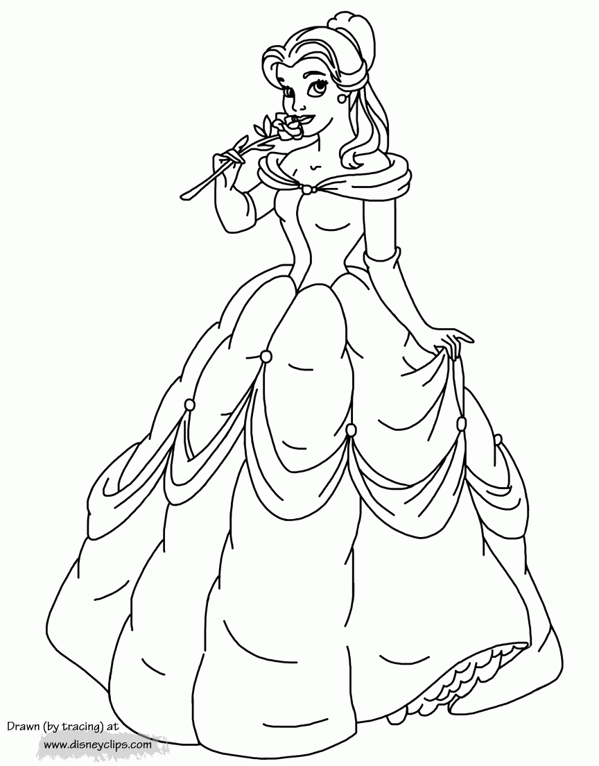 81 Printable Beauty And The Beast Coloring Pages Disneyclips
