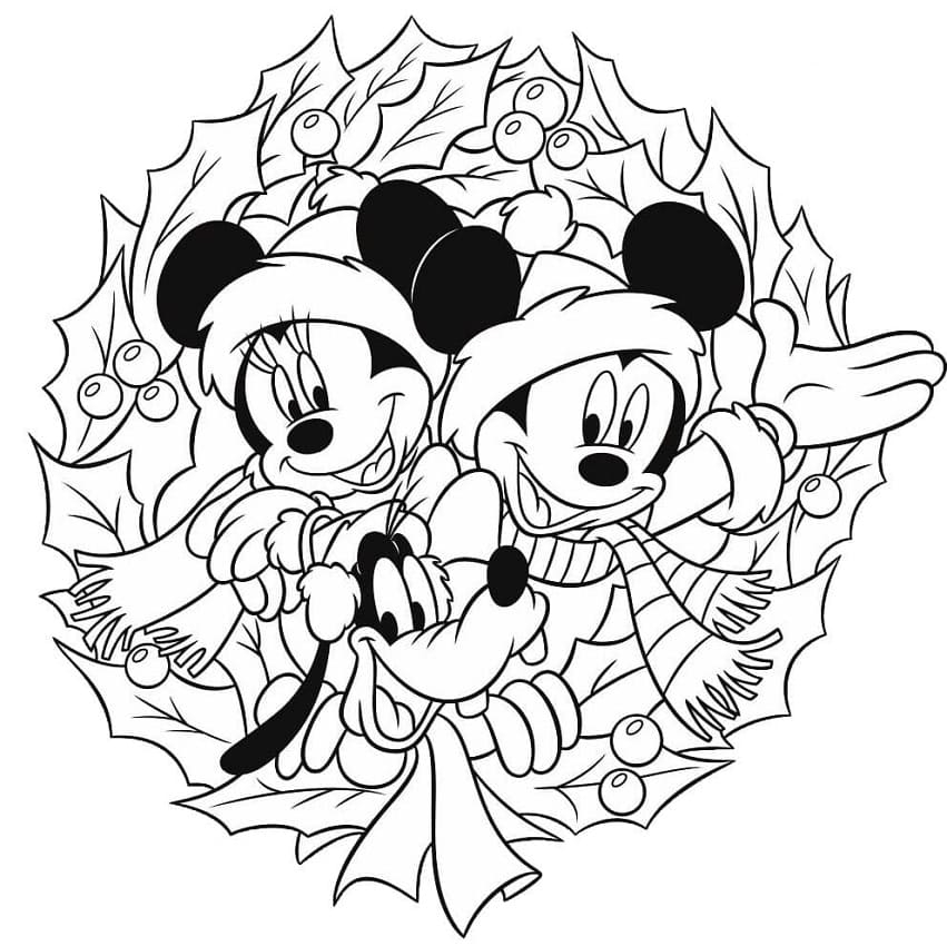 Disney Christmas Printable Coloring Pages