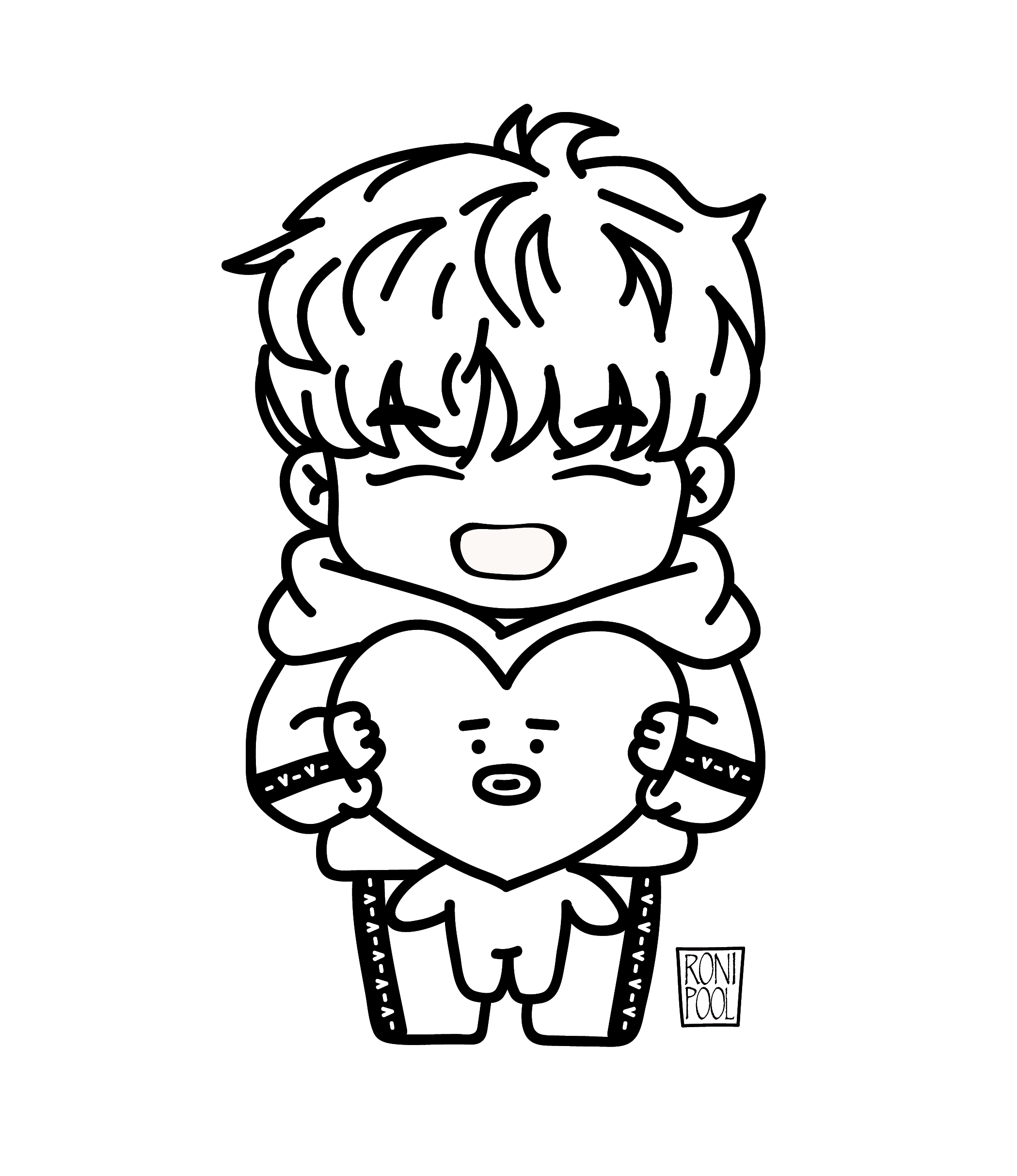 92 Coloring Bts Latest HD Coloring Pages Printable