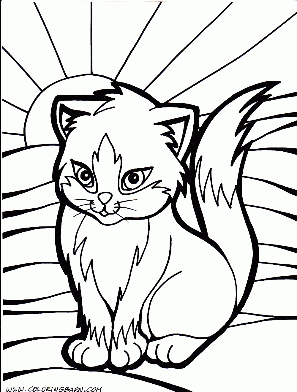 Printable Cat Coloring Pages