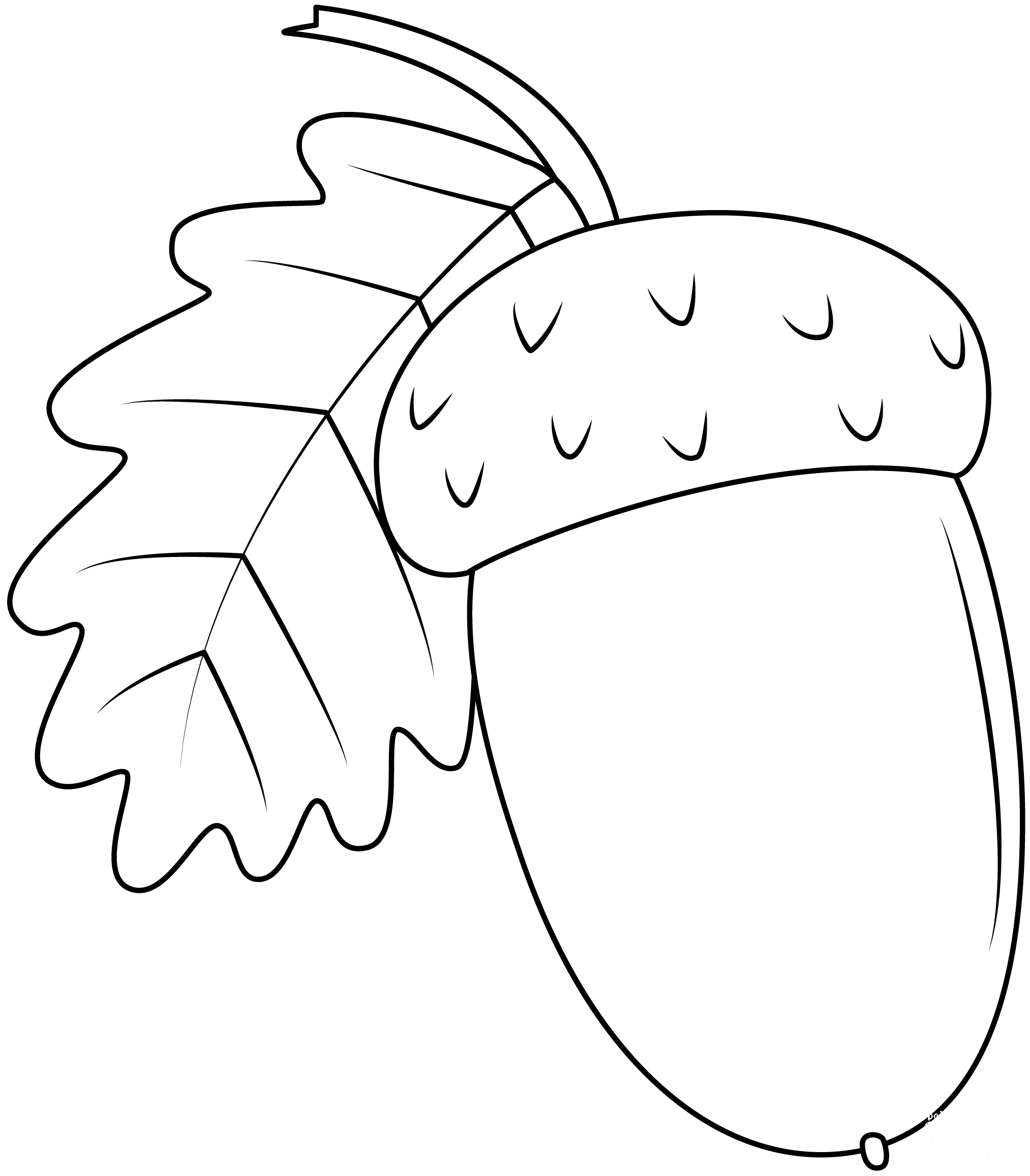 Acorn Coloring Page ColouringPages