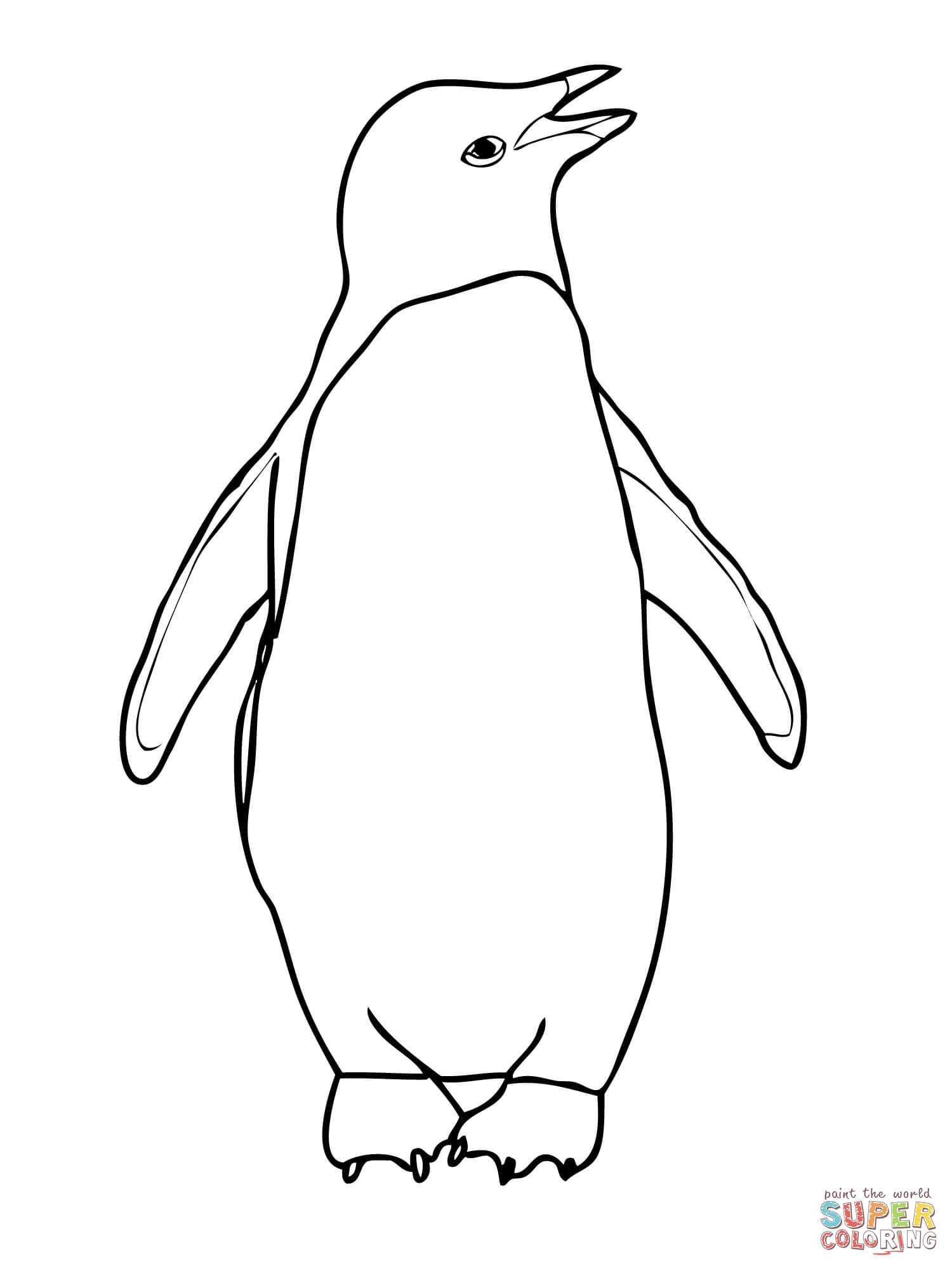 Adelie Penguin Coloring Page Free Printable Coloring Pages Penguin Coloring Penguin