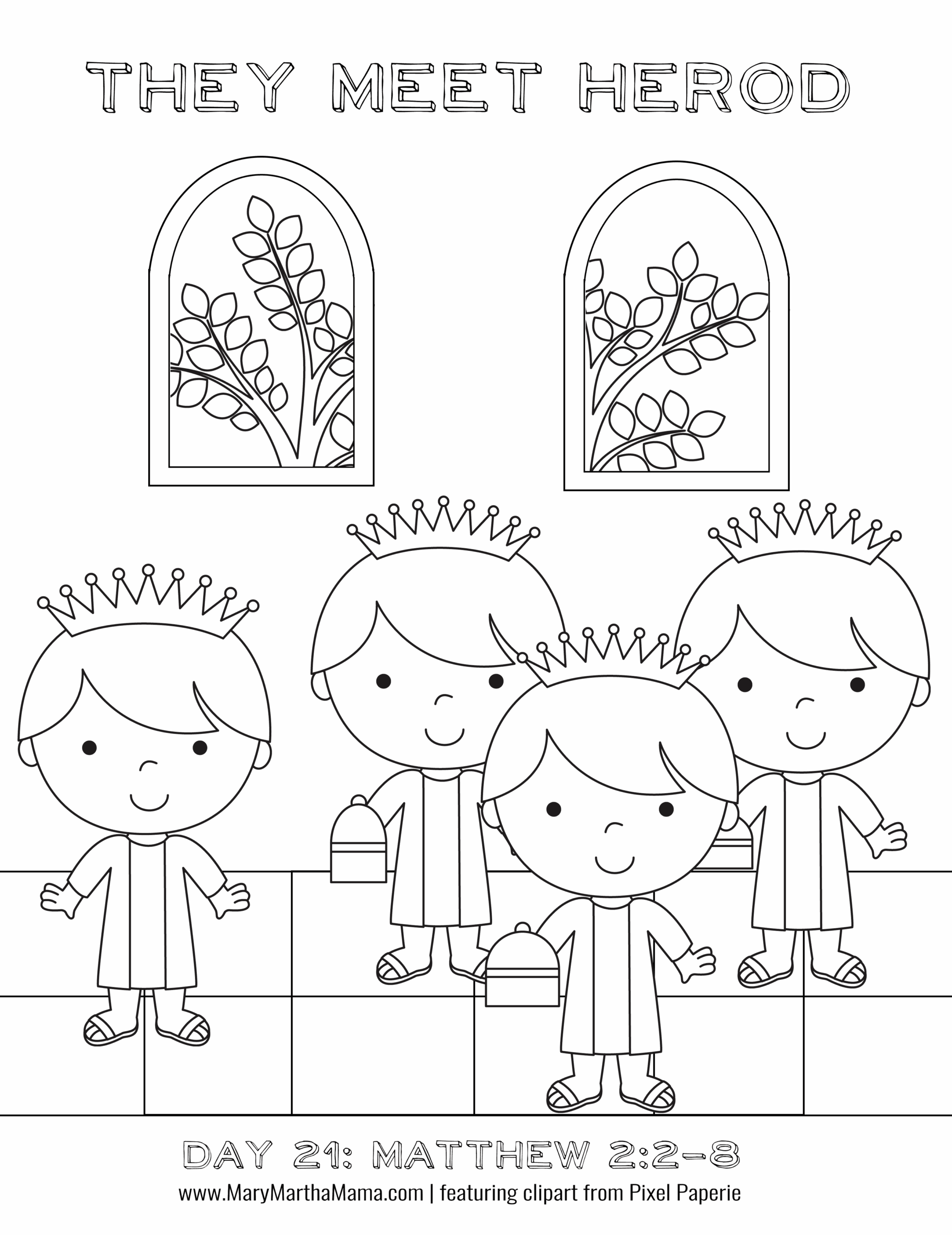 Advent Coloring Pages 24 Free Printable Pages For Kids Mary Martha Mama