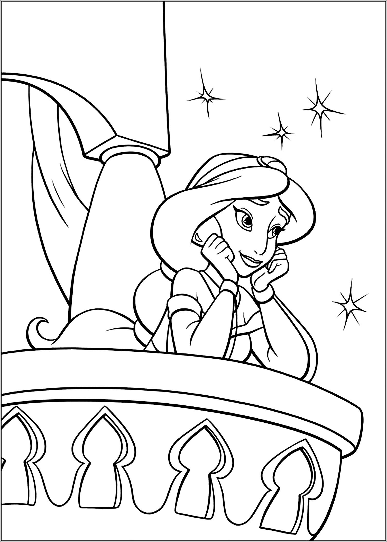 Aladdin Coloring Pages ColoringBay
