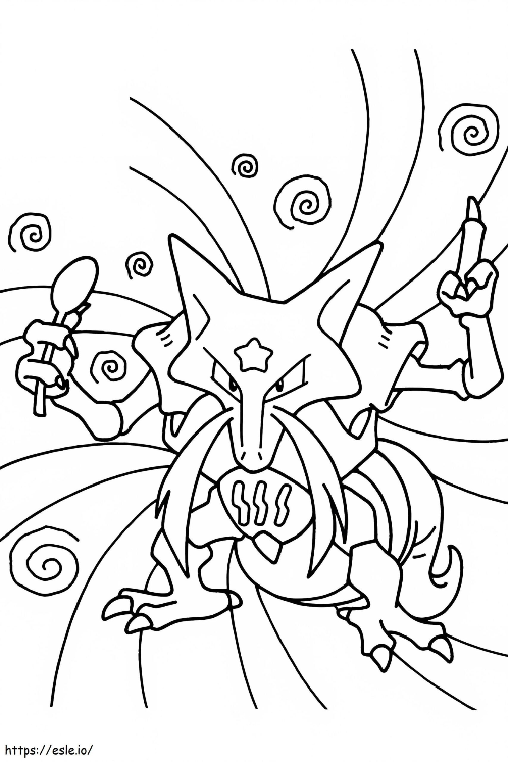 Alakazam 5 Coloring Page