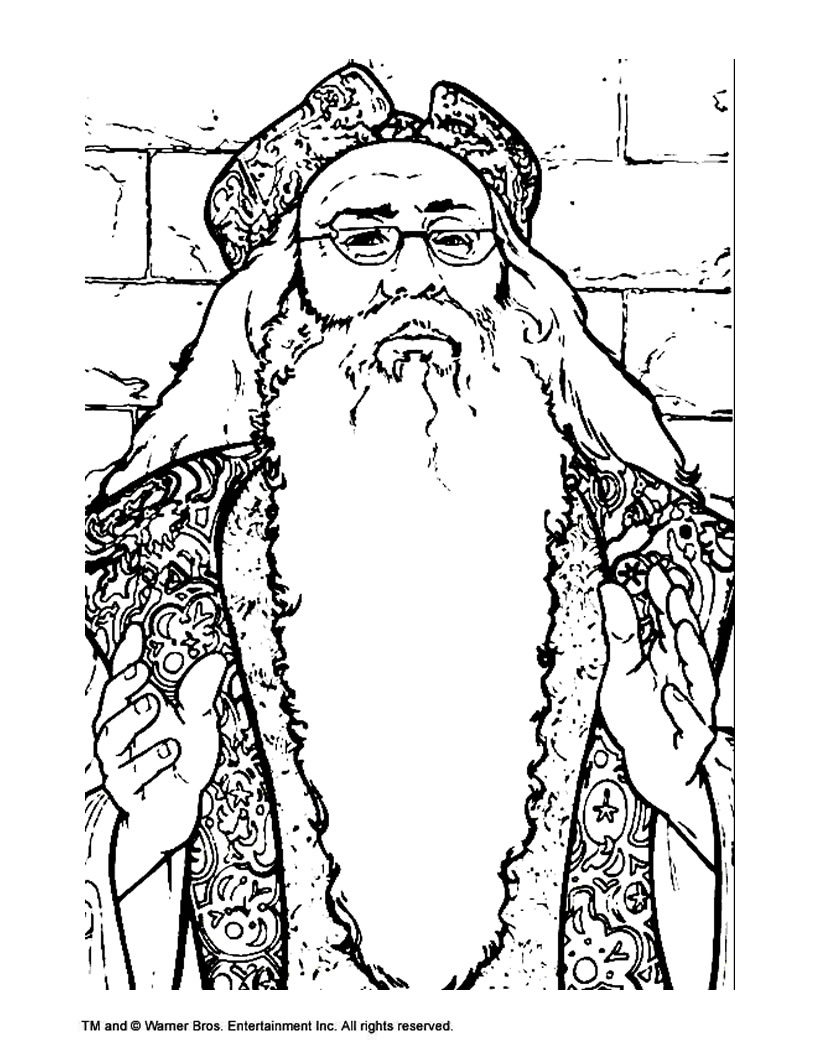 Albus Dumbledore Coloring Pages Hellokids