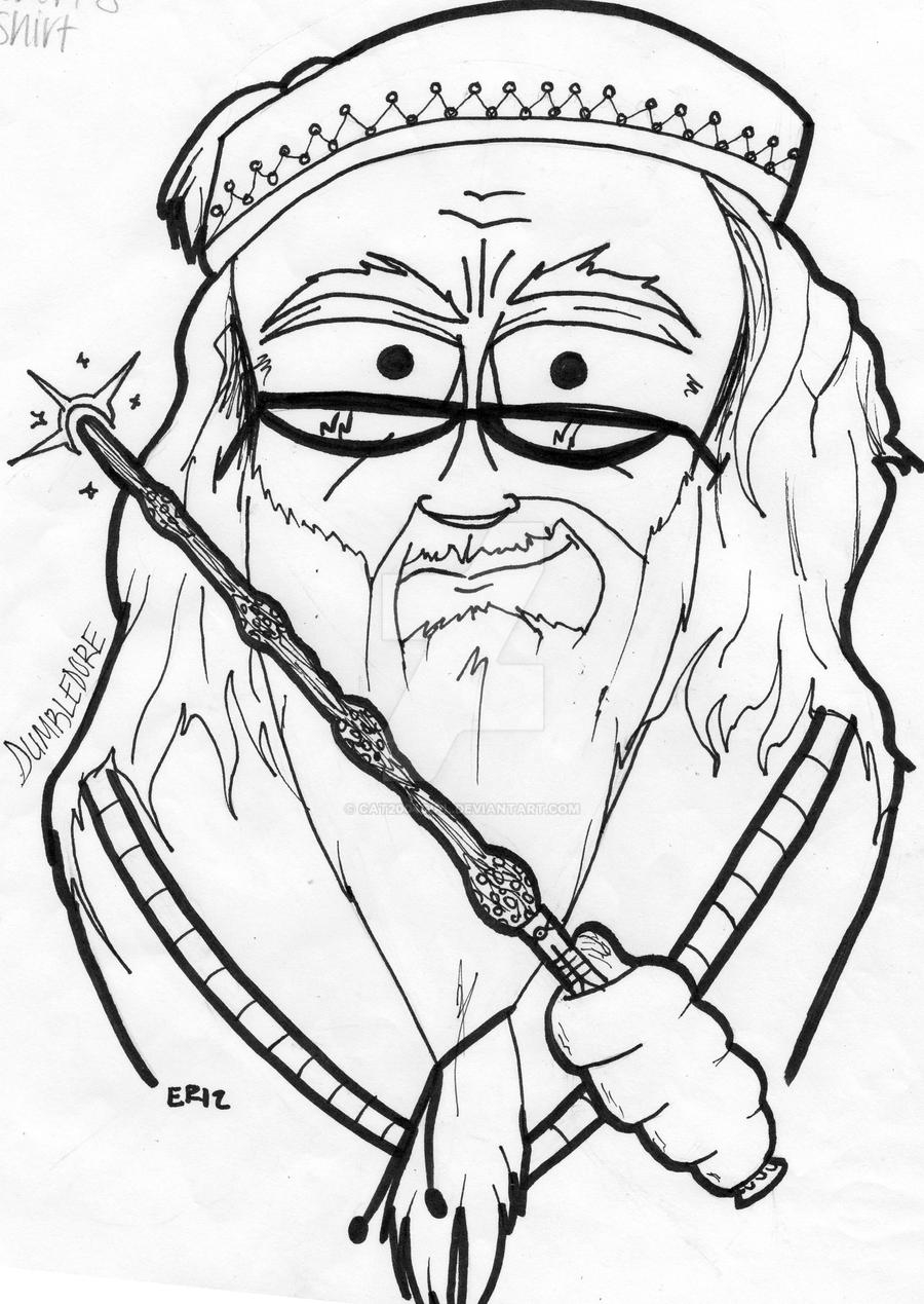 Albus Dumbledore Drawing Sketch Coloring Page