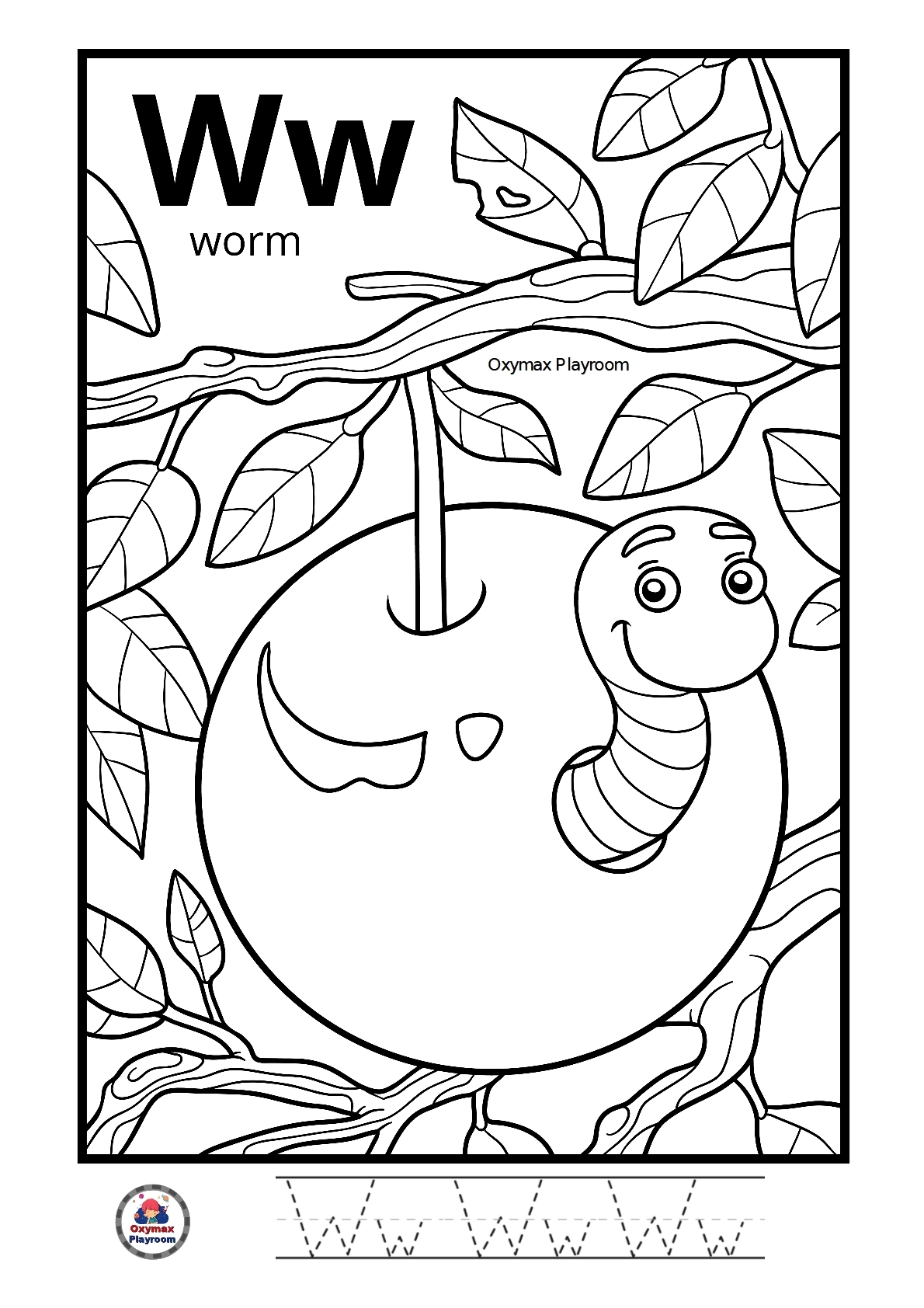 Alphabet Coloring Pages For Kids