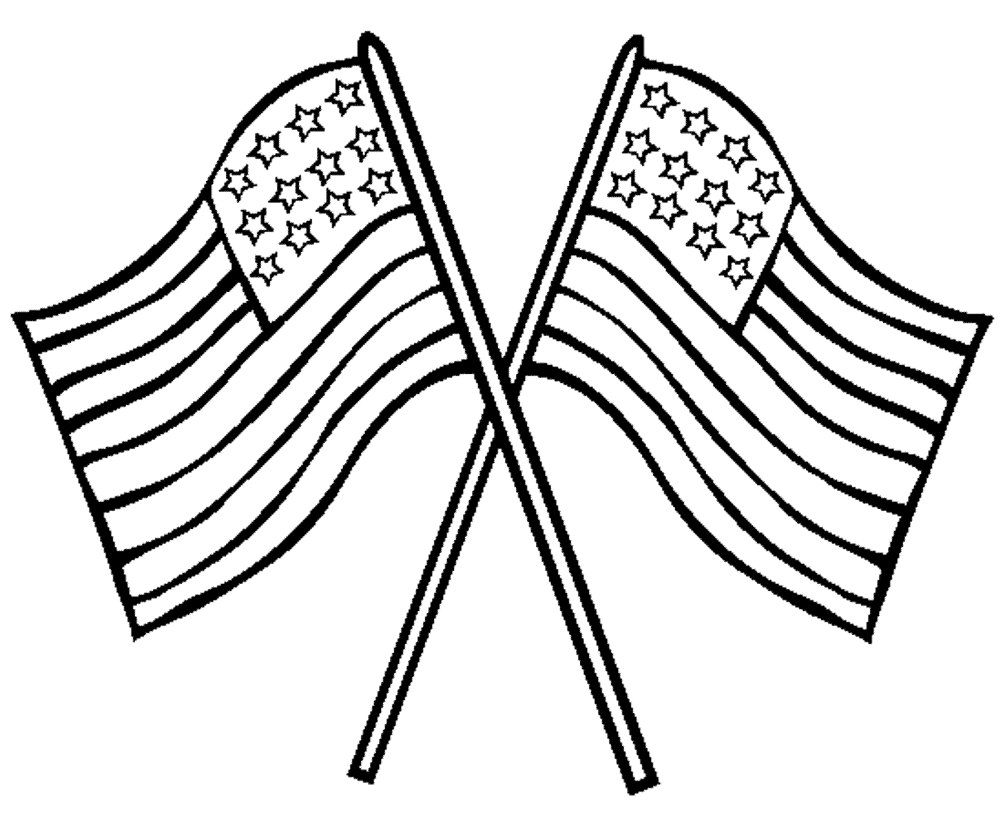 American Flag Coloring Page Printable