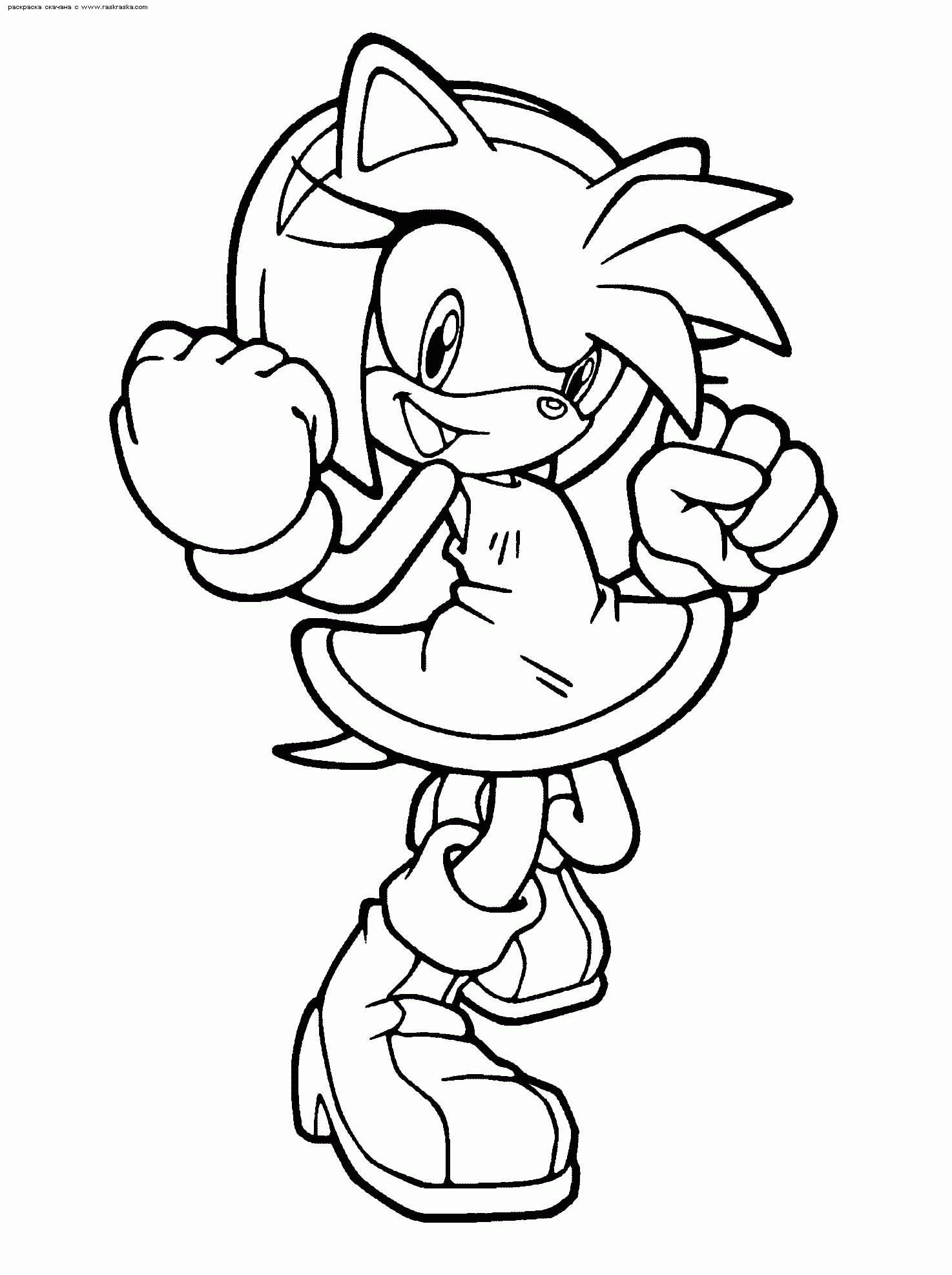 Amy Rose Coloring Pages To Download And Print For Free