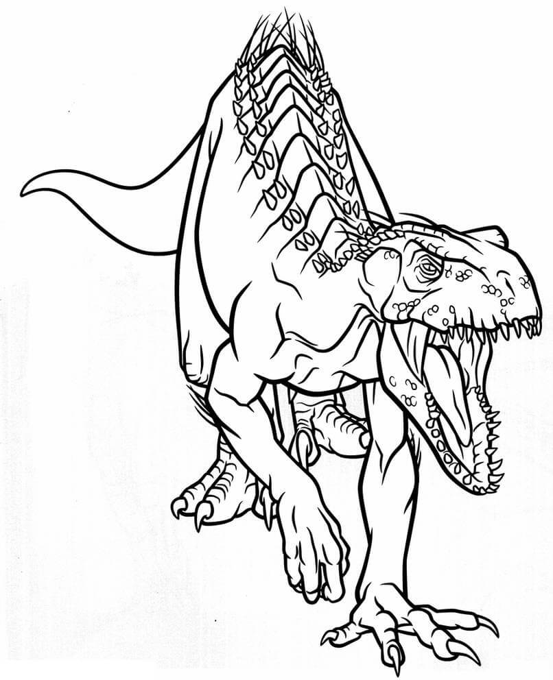 Angry Indoraptor Coloring Page Free Printable Coloring Pages For Kids